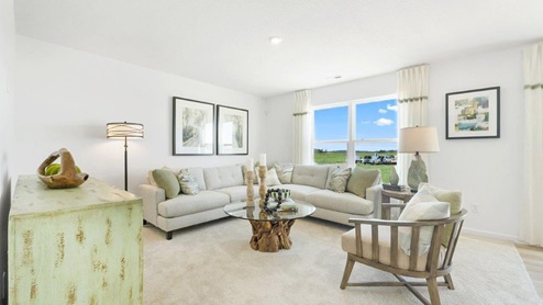 Grasslands at Broad Acres Bellamy Model living room