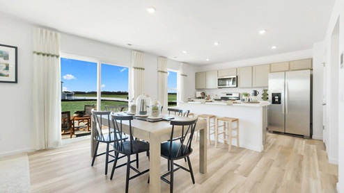 Grasslands at Broad Acres Bellamy Model kitchen with large island