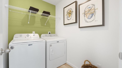Grasslands at Broad Acres Bellamy Model laundry room