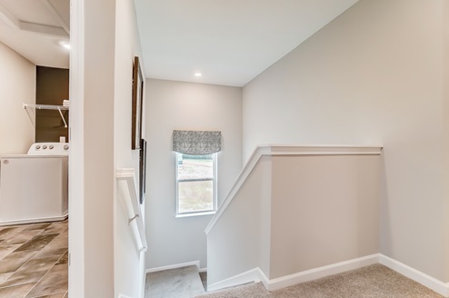 top of stairs