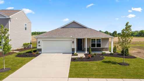 Beautiful Harmony plan with sodded grass