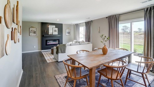 kitchen and great room