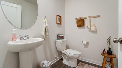 first floor powder room