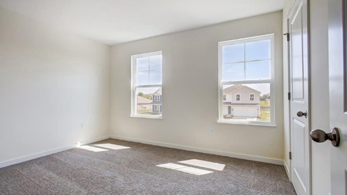 second bedroom with single windows