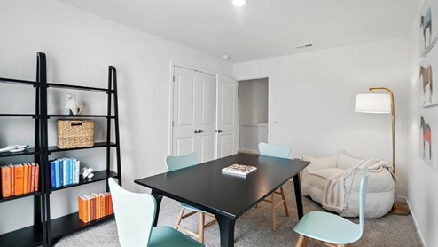 third bedroom as kids work room