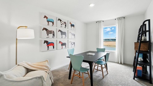 third bedroom as kids work room
