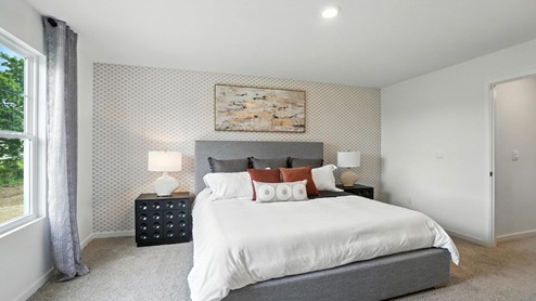 furnished primary bedroom