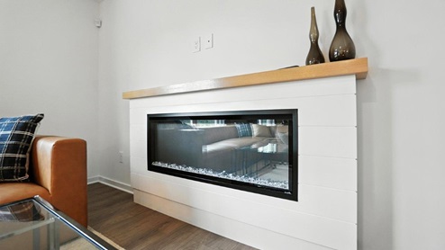 nonstructural electric fireplace