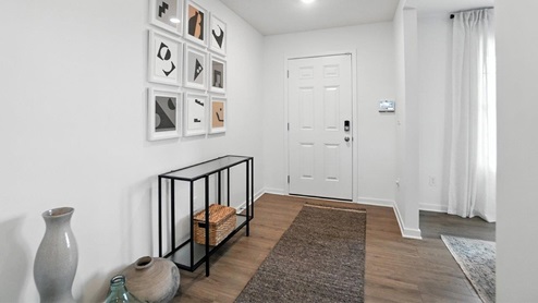 decorated foyer