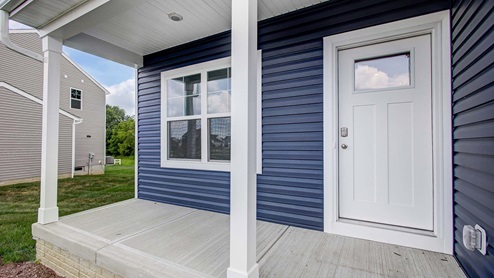 Exterior front porch