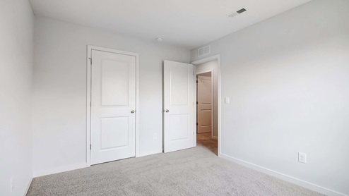 Interior bedroom with closet