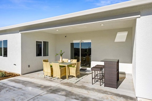 Backyard patio California room