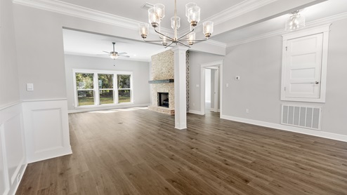 Walnut new home interior.