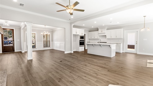 Walnut new home interior.