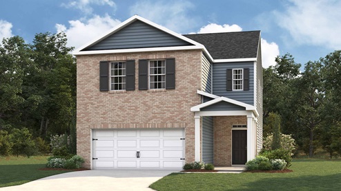 Front view of house Elston Elevation