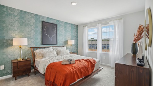 Inside new two story townhome in river landing with all new appliances, decorated with elevated modern furniture and Nashville chic design