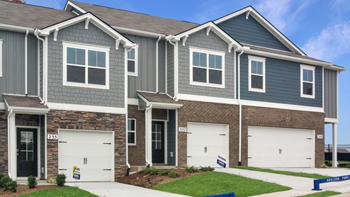 Exterior of new two story townhome