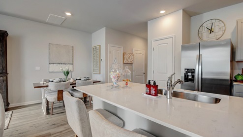Quartz countertop townhome kitchen with all new appliances