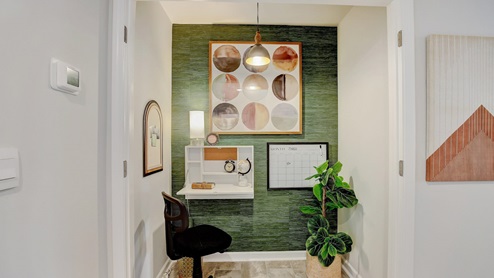 Upstairs flex space for an office or storage
