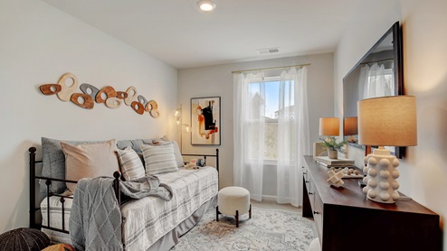 Third room upstairs in two story townhome