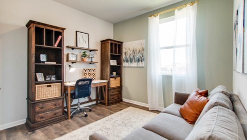 Third bedroom shown as a flex space