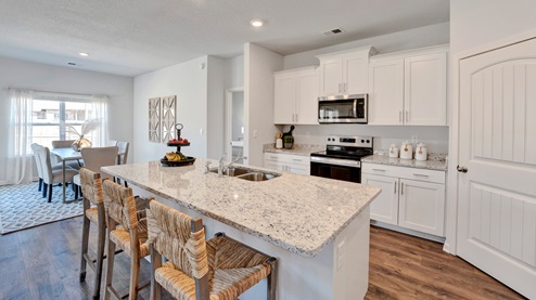 Beautiful kitchen with light cabinets