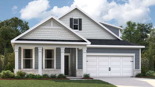 Exterior elevation of the Bristol floorplan