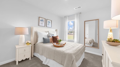 Second bedroom comfortably fits a full size bed