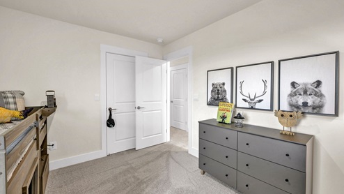 Guest bedroom with closet