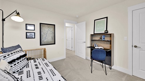 Guest bedroom with closet