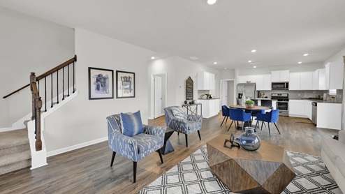 Open floor plan living room