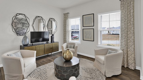 Sitting area off entryway