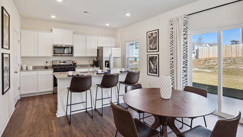 Open concept floor plan