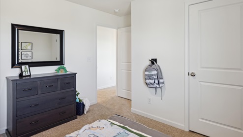Guest bedroom with closet