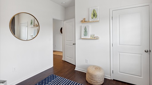 Nursey with mirror and wall art