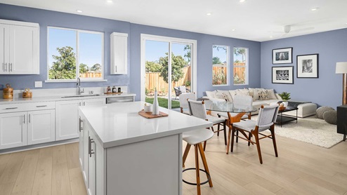 Owl Ranch Hercules Sierra Plan Overall Kitchen Dining Living