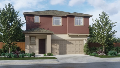 Harvest at Watson Ranch Plan 1 Exterior Traditional Elevation