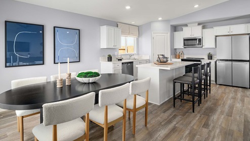 Harvest Hills II Redwood Plan Dining Room Kitchen