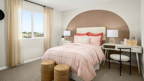 Harvest Hills II Cypress Plan Secondary Girls Bedroom