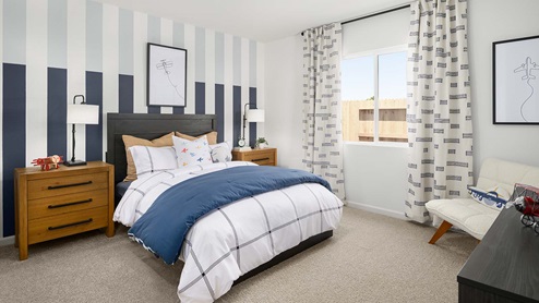 Harvest Hills II Redwood Plan Secondary Kids Bedroom