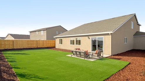 Harvest Hills II Cypress Plan Backyard