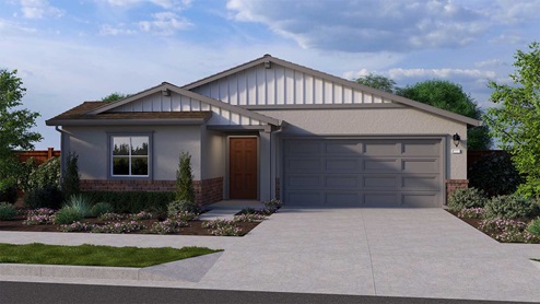 Harvest Hills II Los Banos Madrone Farmhouse Exterior