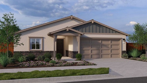 Harvest Hills II Los Banos Redwood Farmhouse Exterior