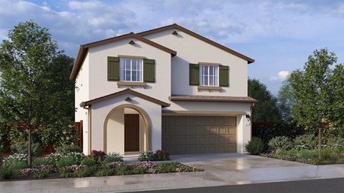 Heritage II Collection Palisade Plan Spanish Elevation Exterior Rendering