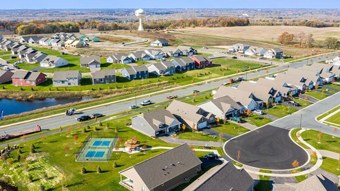 Aerial view of Amberglen by D.R. Horton