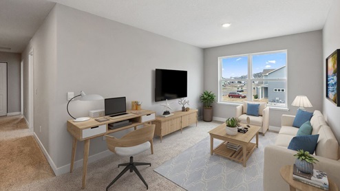 Upper level loft.