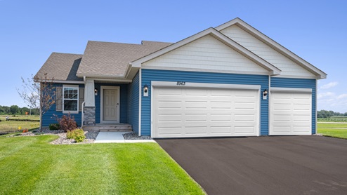 Exterior of the model home in Cottage Grove, Minnesota.