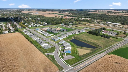 Aerial view of Ravine Crossing in Cottage Grove, Minnesota.