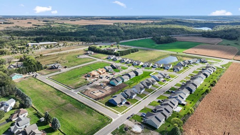 Aerial view of Ravine Crossing in Cottage Grove, Minnesota.