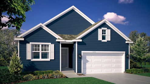 THe Dover II exterior rendering.